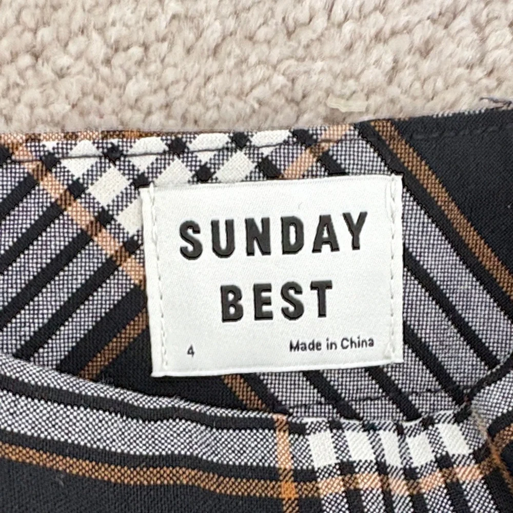 Aritzia Black and White Checkered Mini Skirt - Picture 2 of 5